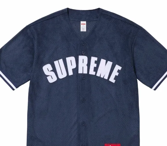 sleeved mesh suede baseball JERSEY 24SS ULTRASUDE short MESH BASEBALL 0504